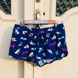 SO INTIMATES “Chic Bunny Slippers” Sleep Shorts (M)